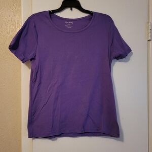 White Stag Purple Short Sleeve Crewneck Tee